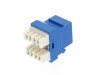 Picture of CAT6 SpeedTerm Keystone Jack 180 Degree 110 UTP - Blue