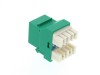 Picture of CAT6 SpeedTerm Keystone Jack 180 Degree 110 UTP - Green