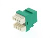 Picture of CAT6 SpeedTerm Keystone Jack 180 Degree 110 UTP - Green