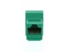 Picture of CAT6 SpeedTerm Keystone Jack 180 Degree 110 UTP - Green