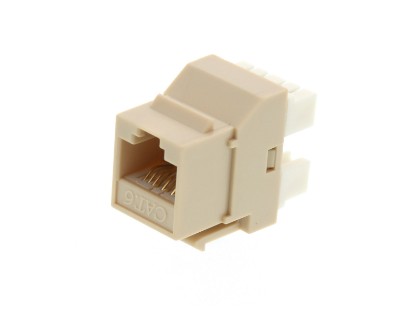 Picture of CAT6 SpeedTerm Keystone Jack 180 Degree 110 UTP - Ivory