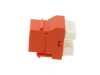 Picture of CAT6 SpeedTerm Keystone Jack 180 Degree 110 UTP - Orange