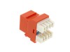 Picture of CAT6 SpeedTerm Keystone Jack 180 Degree 110 UTP - Orange