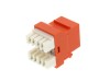 Picture of CAT6 SpeedTerm Keystone Jack 180 Degree 110 UTP - Orange