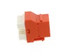 Picture of CAT6 SpeedTerm Keystone Jack 180 Degree 110 UTP - Orange