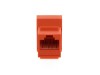 Picture of CAT6 SpeedTerm Keystone Jack 180 Degree 110 UTP - Orange