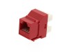 Picture of CAT6 SpeedTerm Keystone Jack 180 Degree 110 UTP - Red