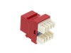 Picture of CAT6 SpeedTerm Keystone Jack 180 Degree 110 UTP - Red