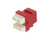 Picture of CAT6 SpeedTerm Keystone Jack 180 Degree 110 UTP - Red