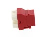 Picture of CAT6 SpeedTerm Keystone Jack 180 Degree 110 UTP - Red