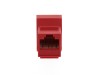 Picture of CAT6 SpeedTerm Keystone Jack 180 Degree 110 UTP - Red