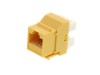 Picture of CAT6 SpeedTerm Keystone Jack 180 Degree 110 UTP - Yellow