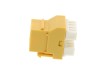 Picture of CAT6 SpeedTerm Keystone Jack 180 Degree 110 UTP - Yellow