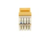 Picture of CAT6 SpeedTerm Keystone Jack 180 Degree 110 UTP - Yellow