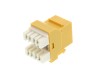 Picture of CAT6 SpeedTerm Keystone Jack 180 Degree 110 UTP - Yellow