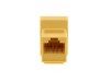 Picture of CAT6 SpeedTerm Keystone Jack 180 Degree 110 UTP - Yellow