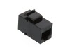 Picture of RJ45 Cat6 Keystone Jack - Pass Through Panel Mount - Black