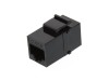 Picture of RJ45 Cat6 Keystone Jack - Pass Through Panel Mount - Black