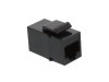 Picture of RJ45 Cat6 Keystone Jack - Pass Through Panel Mount - Black