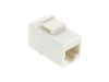 Picture of RJ45 Cat6 Keystone Jack - Pass Through Panel Mount - White