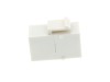 Picture of RJ45 Cat6 Keystone Jack - Pass Through Panel Mount - White