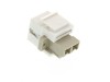 Picture of Fiber Optic Keystone Coupler - LC to LC Multimode Duplex - White