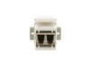 Picture of Fiber Optic Keystone Coupler - LC to LC Multimode Duplex - White