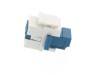 Picture of Fiber Optic Keystone Coupler - LC to LC Singlemode Duplex - White