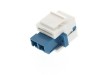 Picture of Fiber Optic Keystone Coupler - LC to LC Singlemode Duplex - White