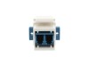 Picture of Fiber Optic Keystone Coupler - LC to LC Singlemode Duplex - White