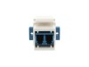 Picture of Fiber Optic Keystone Coupler - LC to LC Singlemode Duplex - White