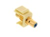 Picture of Feed Through Keystone Jack - RCA (Component / Composite) - Ivory - Color Coded Blue