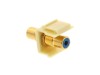 Picture of Feed Through Keystone Jack - RCA (Component / Composite) - Ivory - Color Coded Blue