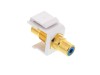 Picture of Feed Through Keystone Jack - RCA (Component / Composite) - White - Color Coded Blue