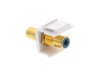 Picture of Feed Through Keystone Jack - RCA (Component / Composite) - White - Color Coded Blue