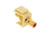 Picture of Feed Through Keystone Jack - RCA (Component / Composite) - Ivory - Color Coded Red