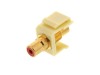 Picture of Feed Through Keystone Jack - RCA (Component / Composite) - Ivory - Color Coded Red