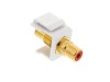 Picture of Feed Through Keystone Jack - RCA (Component / Composite) - White - Color Coded Red