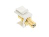 Picture of Feed Through Keystone Jack - RCA (Component / Composite) - White - Color Coded White