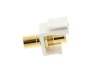 Picture of Feed Through Keystone Jack - RCA (Component / Composite) - White - Color Coded White
