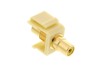 Picture of Feed Through Keystone Jack - RCA (Component / Composite) - Ivory - Color Coded Yellow