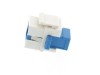 Picture of Fiber Optic Keystone Coupler - SC to SC Singlemode Simplex - White