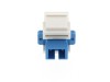 Picture of Fiber Optic Keystone Coupler - SC to SC Singlemode Simplex - White