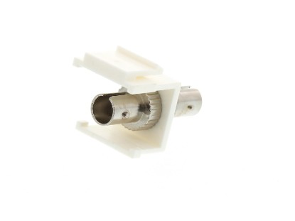 Picture of Fiber Optic Keystone Coupler - ST to ST Multimode Simplex - White