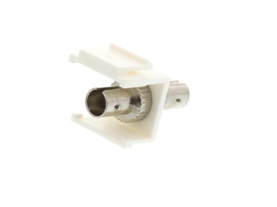 Picture of Fiber Optic Keystone Coupler - ST to ST Singlemode Simplex - White