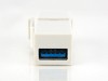 Picture of USB 3.0/2.0 A Female to A Female Keystone Coupler - White