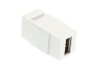 Picture of USB 2.0 A Female to A Female Keystone Coupler - White