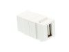 Picture of USB 2.0 A Female to A Female Keystone Coupler - White