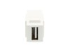 Picture of USB 2.0 A Female to A Female Keystone Coupler - White