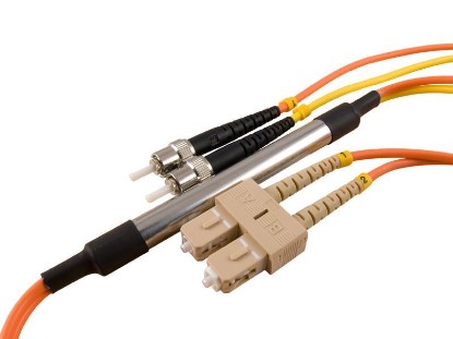 Picture of 2M Mode Conditioning Duplex Fiber Optic Patch Cable (50/125) - SC (equip.) to ST
